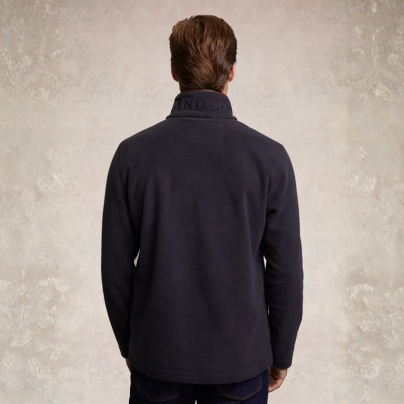 Holland Cooper Mens Country Fleece Quarter Zip - Ink Navy-5