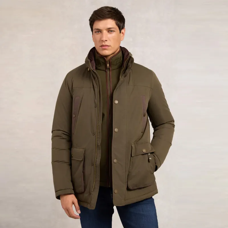 Holland Cooper Mens Stamford Field Coat - Khaki-5