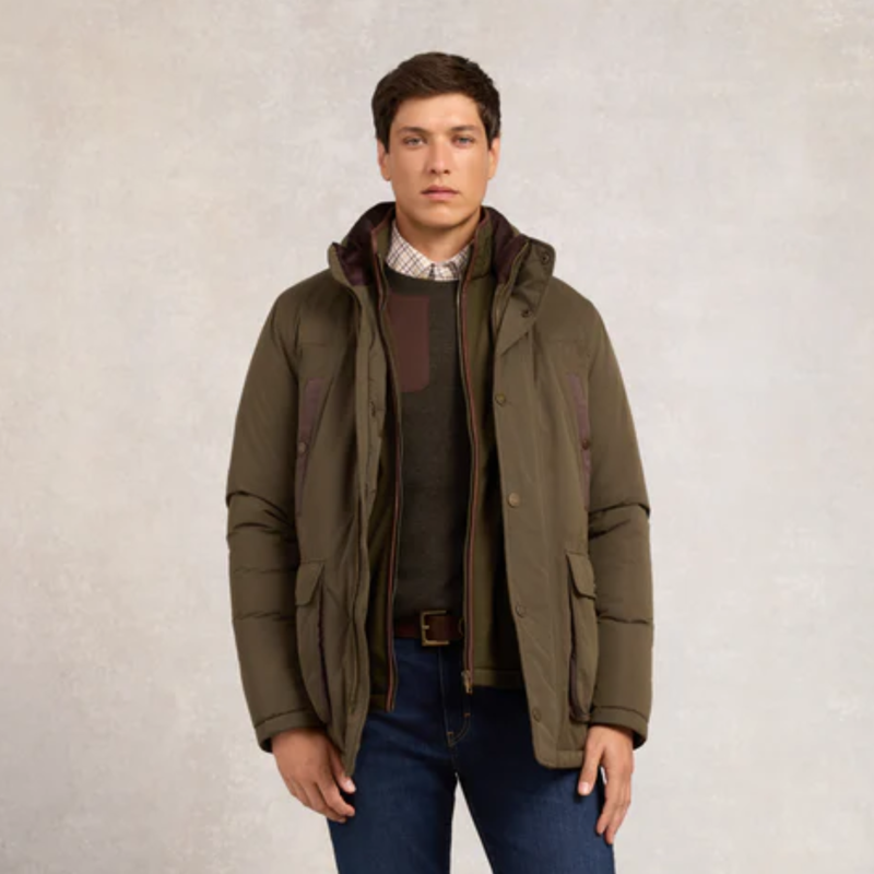 Holland Cooper Mens Stamford Field Coat - Khaki-7