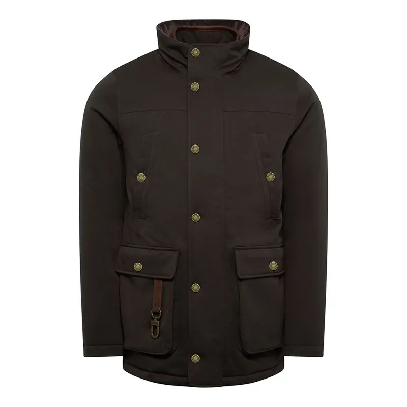 Holland Cooper Mens Stamford Field Coat - Chocolate-1