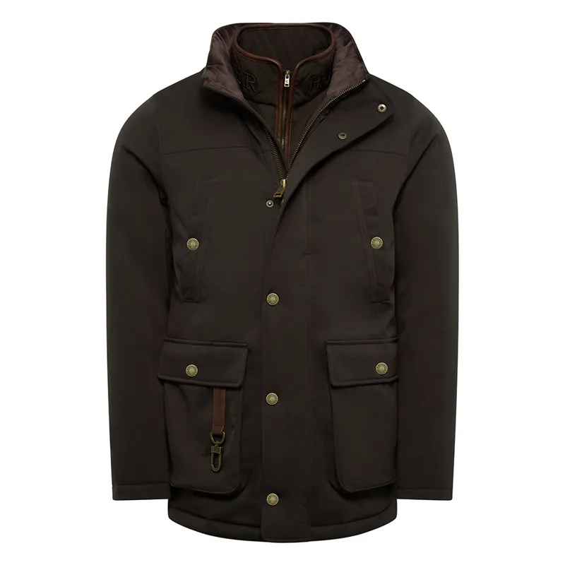 Holland Cooper Mens Stamford Field Coat - Chocolate