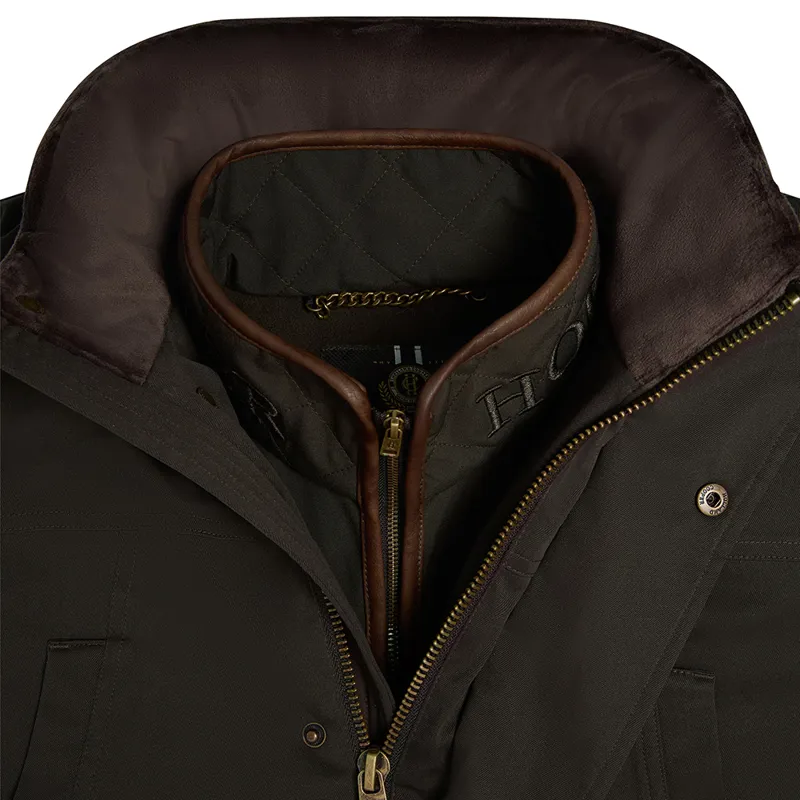 Holland Cooper Mens Stamford Field Coat - Chocolate-6