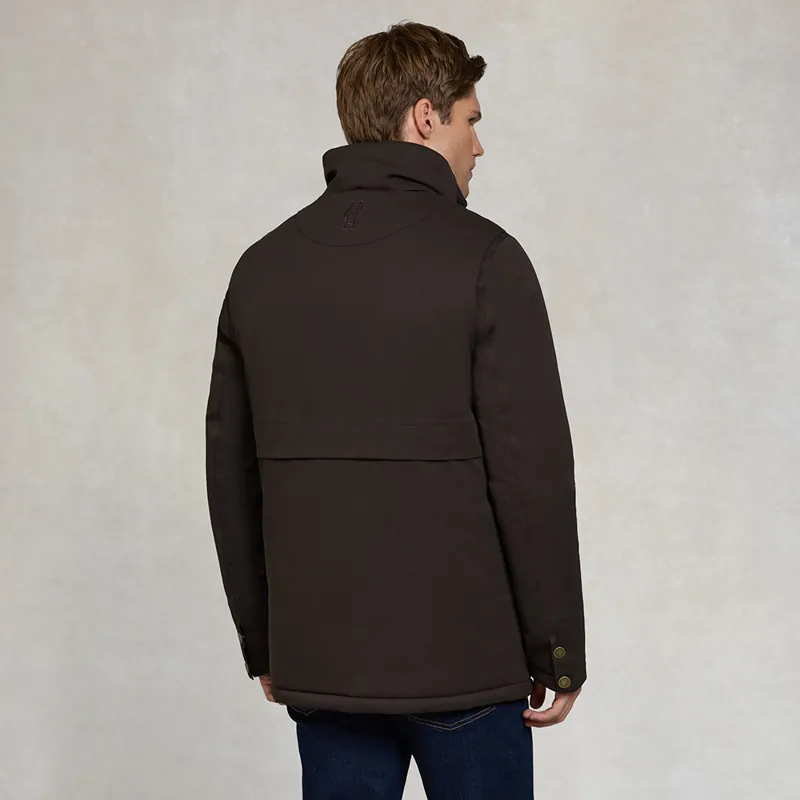 Holland Cooper Mens Stamford Field Coat - Chocolate-8