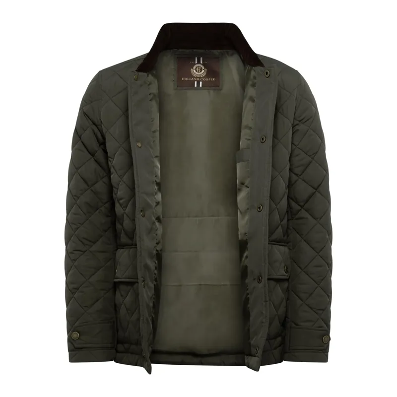 Holland Cooper Mens Quilted Liner Jacket - Army Khaki-1