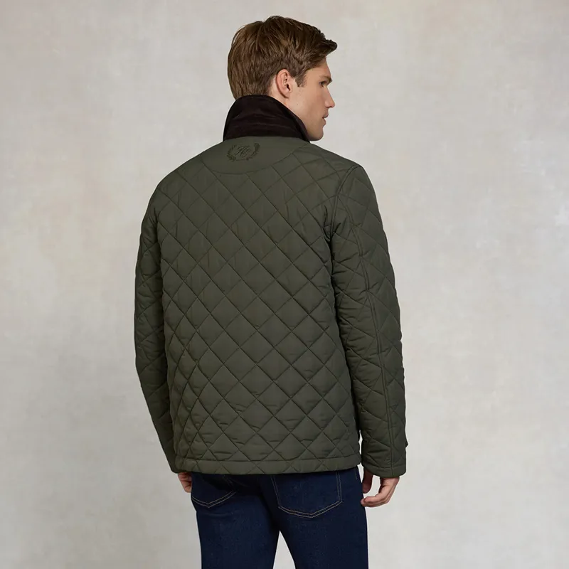 Holland Cooper Mens Quilted Liner Jacket - Army Khaki-3