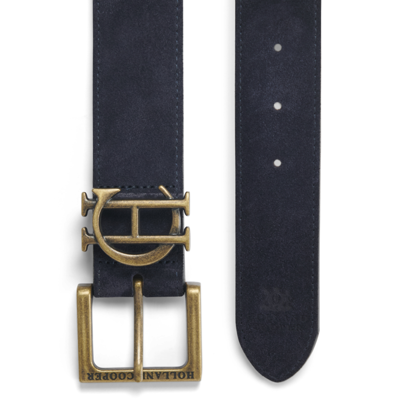 Holland Cooper Mens Classic Belt - Navy Suede-3