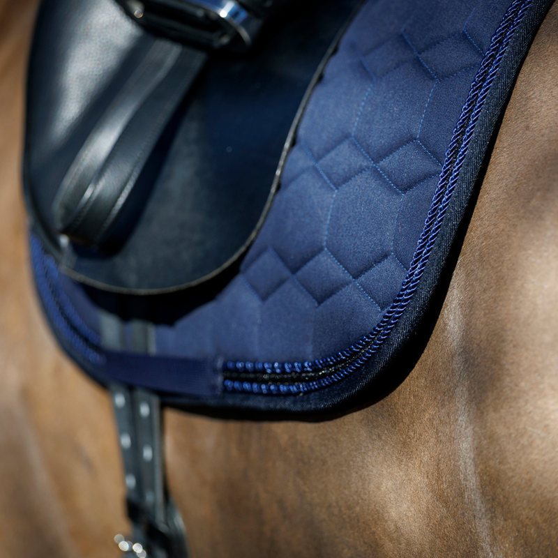 Schockemohle Saddlepad SP High Density D Style - Dark Navy-2