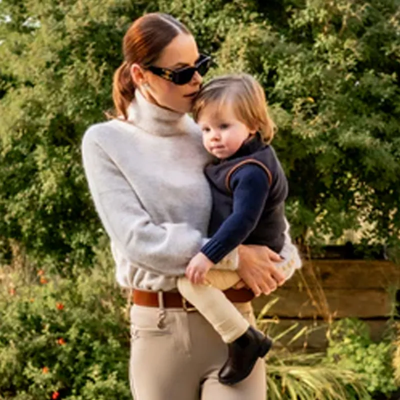 Holland Cooper Kids Little Country Fleece Gilet - Ink Navy-6