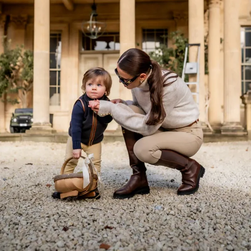 Holland Cooper Kids Little Country Fleece Gilet - Ink Navy-7