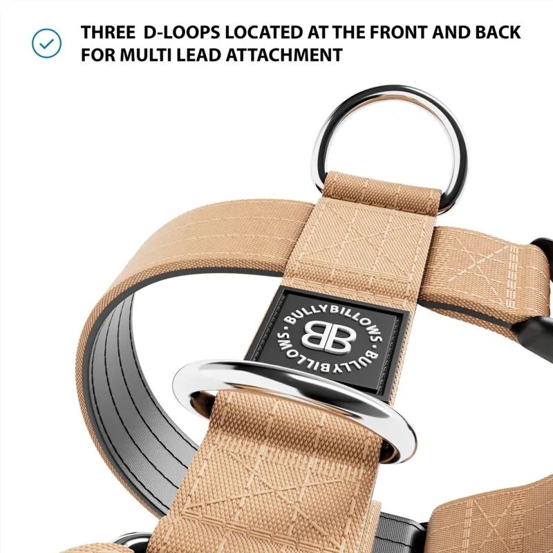 BullyBillows TRI-Harness - Military Tan-1