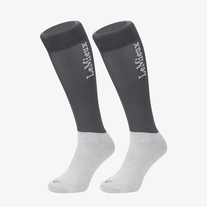 LeMieux Competition Socks - Twin Pack - Grey