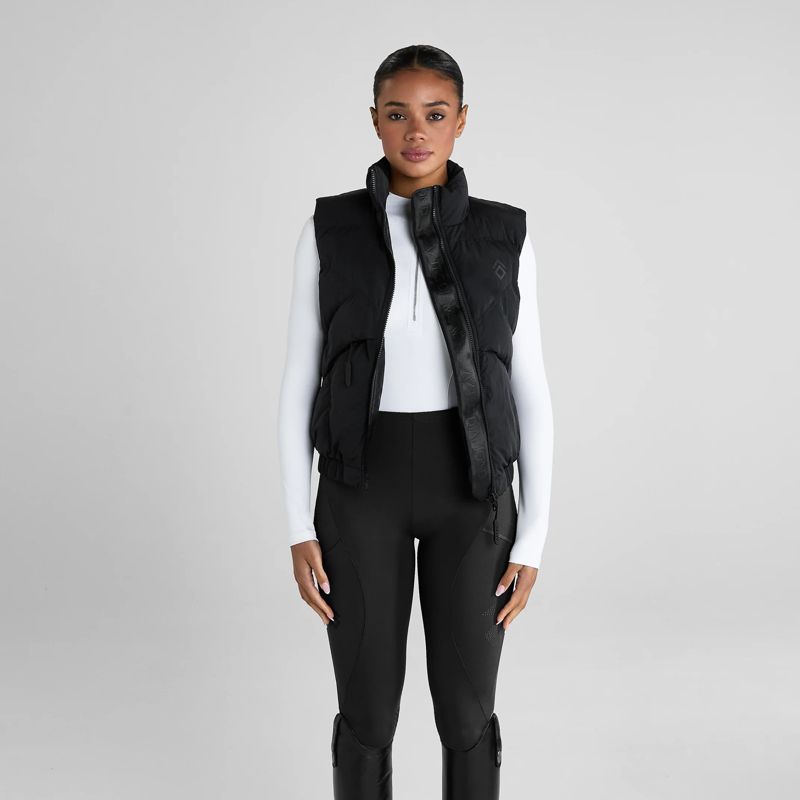 Aztec Diamond Core Mid-layer Gilet - Black-1