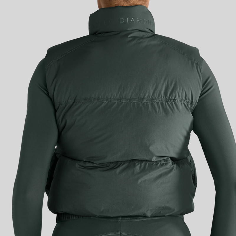 Aztec Diamond Core Mid-layer Gilet - Fern-1