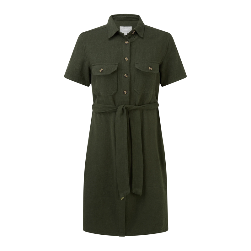 Schoffel Ladies Daisy Linen Dress - Beetle Green