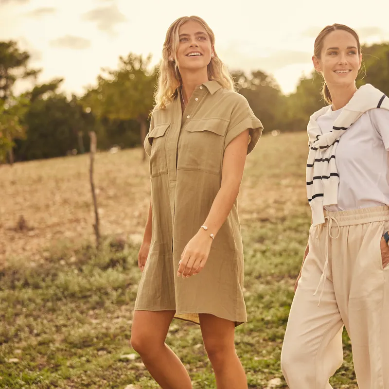 Schoffel Ladies Olive Dress - Light Khaki Green-5