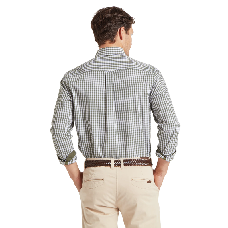 Schoffel Mens Thorpeness Shirt - Beetle Green Check-2