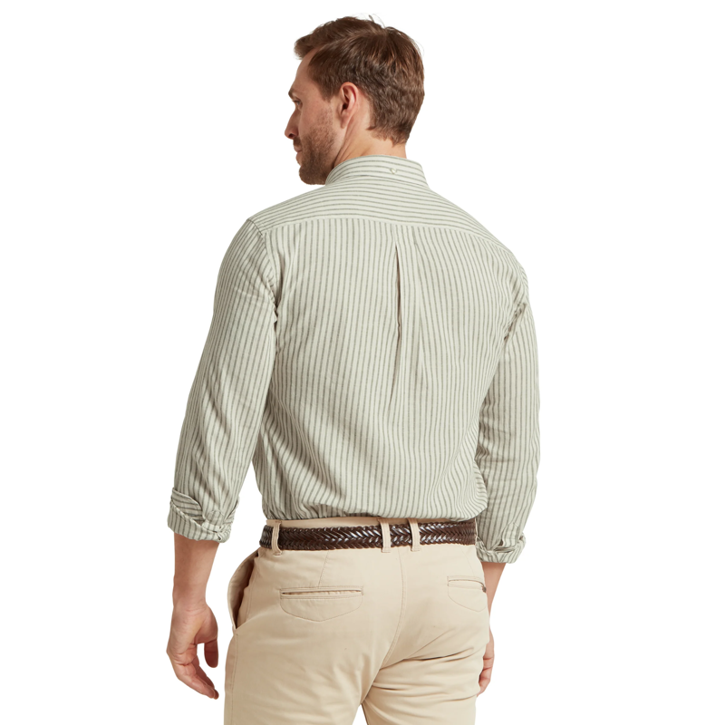 Schoffel Mens Walsingham Shirt - Agave Green Stripe-2