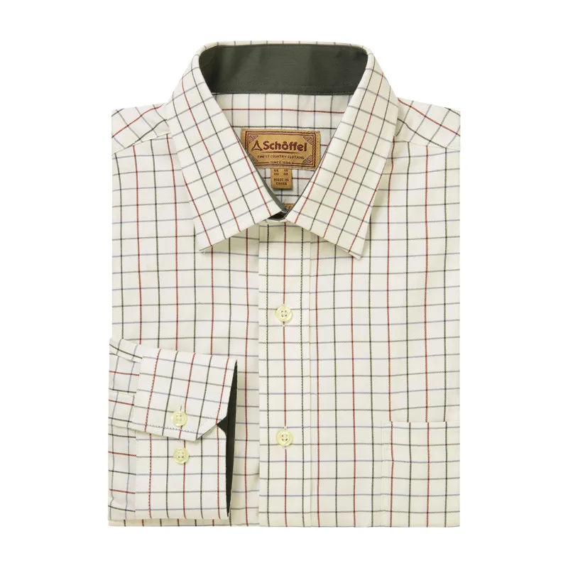 Schoffel Mens Burnham Tattersall Shirt - Woodland Tattersall