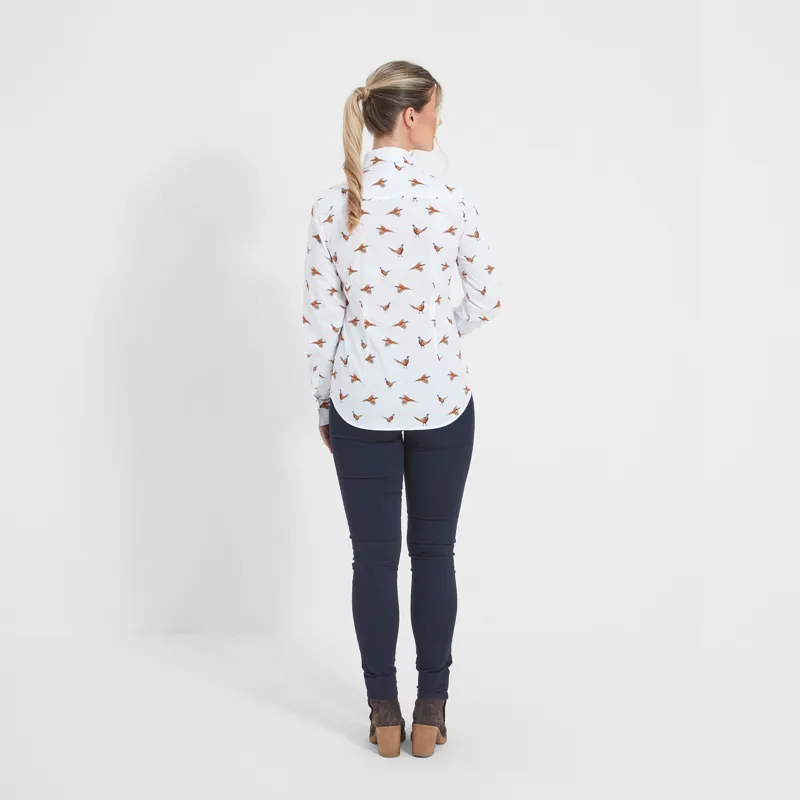 Schoffel Ladies Norfolk Shirt - Pheasant Print-1