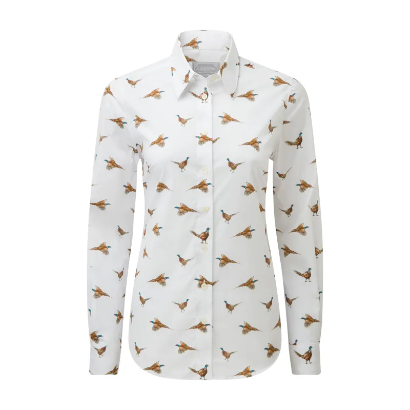 Schoffel Ladies Norfolk Shirt - Pheasant Print