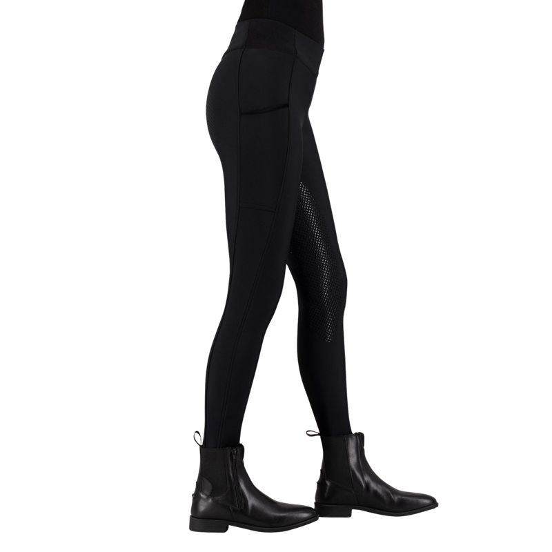 HV Polo Ladies Estrelle Full Grip Riding Tights - Black-2
