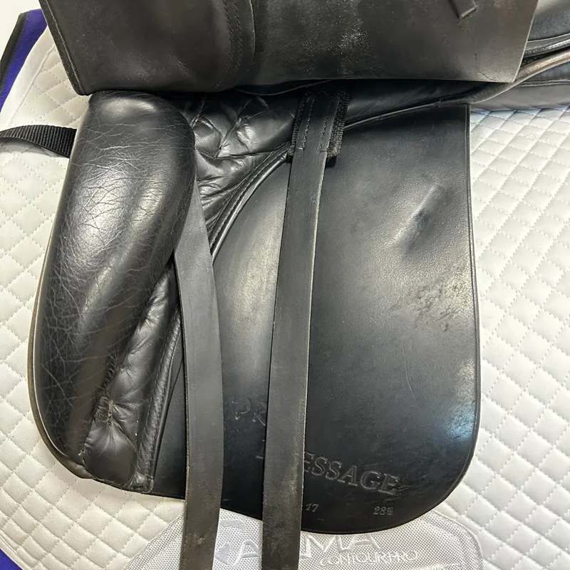 GFS Fieldhouse Pro Dressage Saddle - Black Used-2