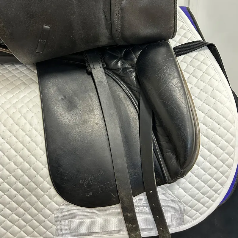 GFS Fieldhouse Pro Dressage Saddle - Black Used-3