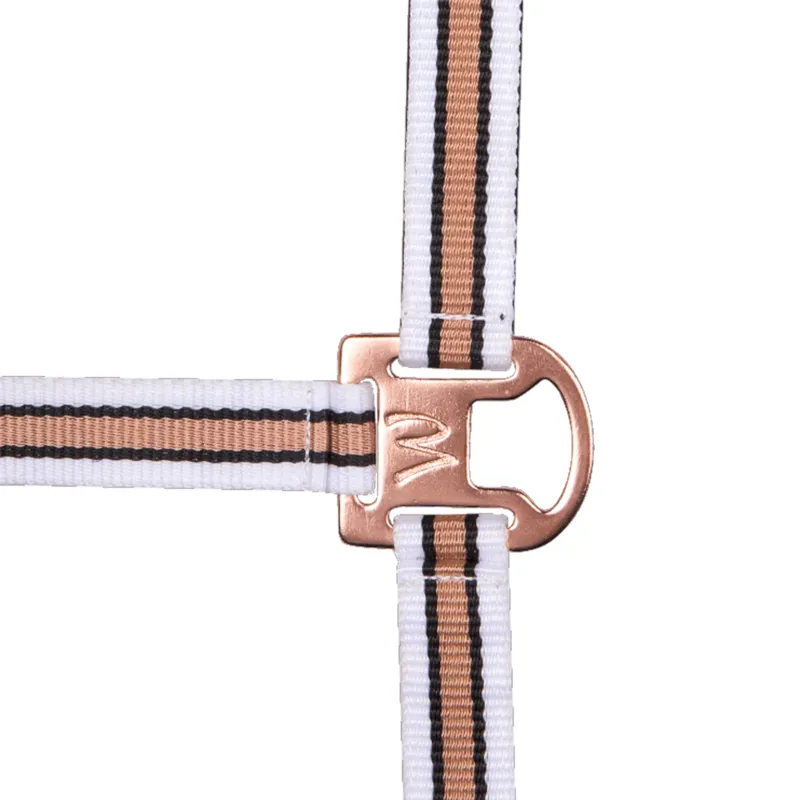 Waldhausen Shine Headcollar - Black/Rose-1