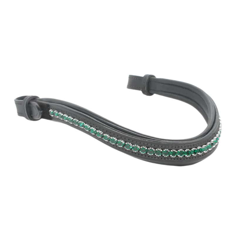 Mackey Emerald Sparkle Browband - Black