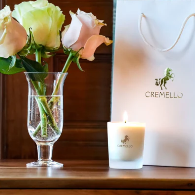 Cremello Coastal Cypress and Amber Wax Candle