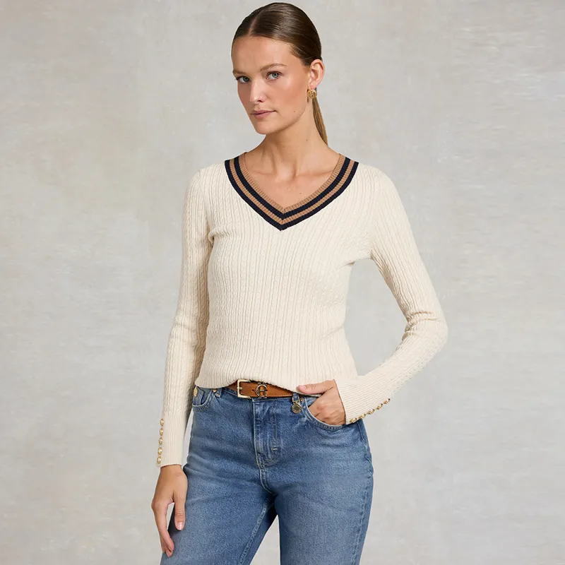 Holland Cooper Ladies Zoe Knit - Almond-4