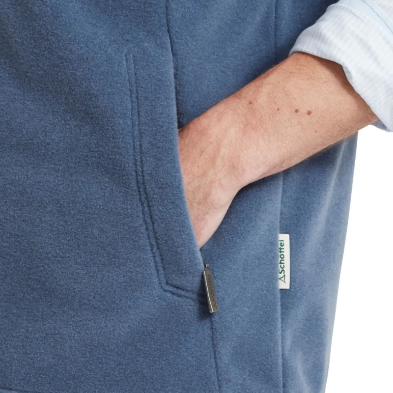 Schoffel Mens Oakham Fleece Gilet - Storm Blue-5