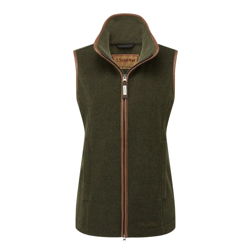 Schoffel Ladies Lyndon Fleece Gilet - Dark Olive