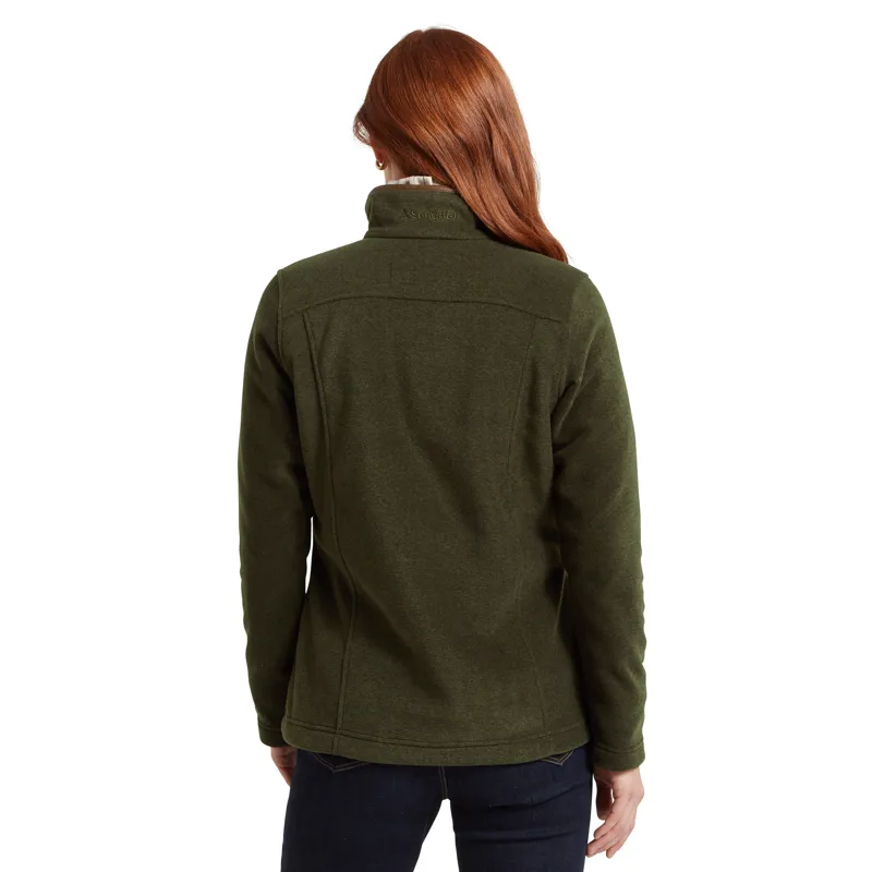 Schoffel Ladies Burley Fleece Jacket - Dark Olive-2