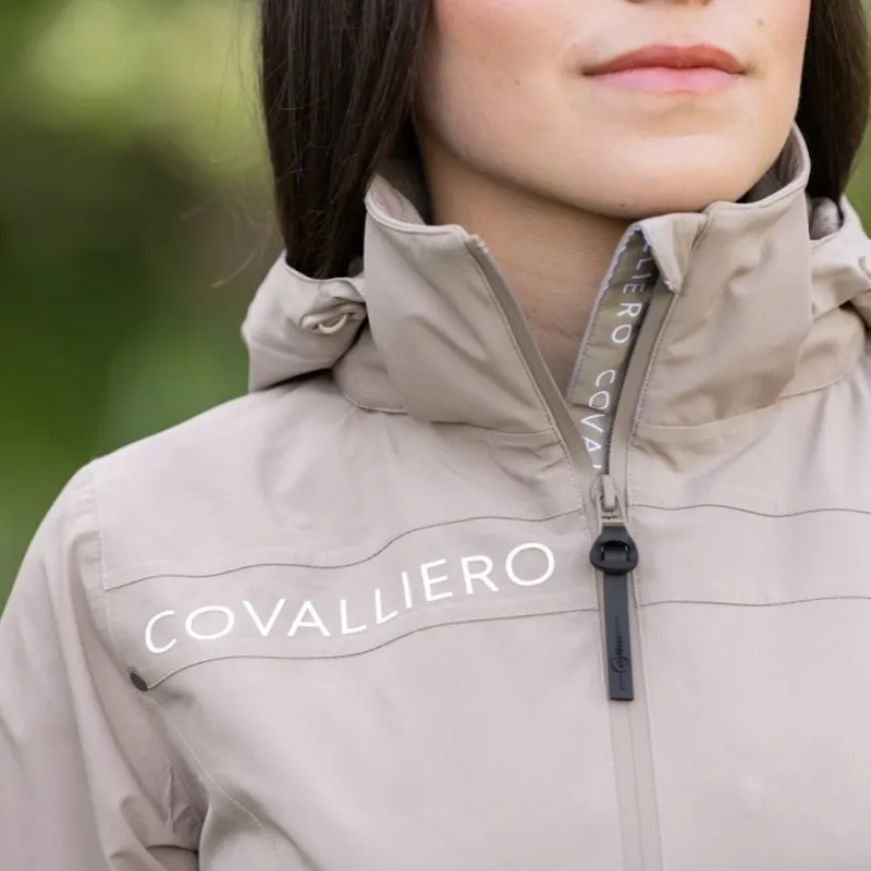 Covalliero Ladies Waterproof Rain Jacket - Beige-3