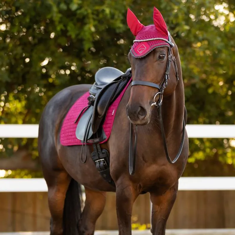 LeMieux Suede Dressage Square - Mulberry-1