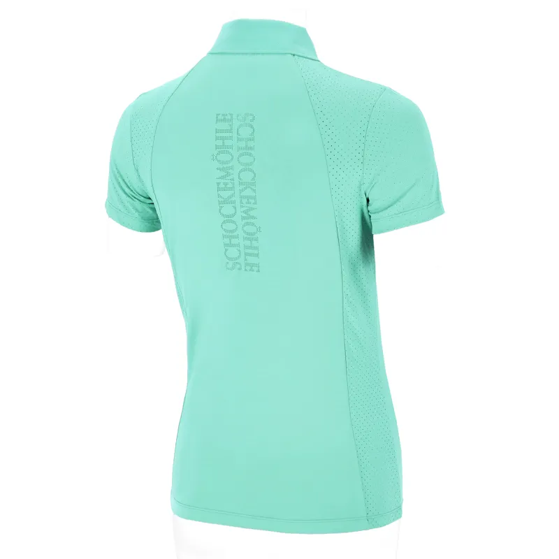 Schockemohle Ladies Madlin Polo Shirt - Sea Green-1