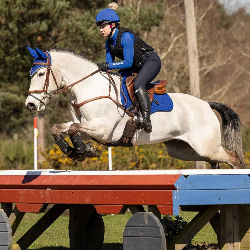 LeMieux Suede GP Square - Benetton Blue-2