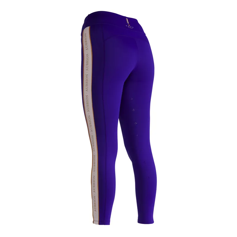 Aubrion Team Shield Riding Tights Blue-3