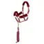 ARMA Faux Fur Headcollar and Lead Rope - Burgundy