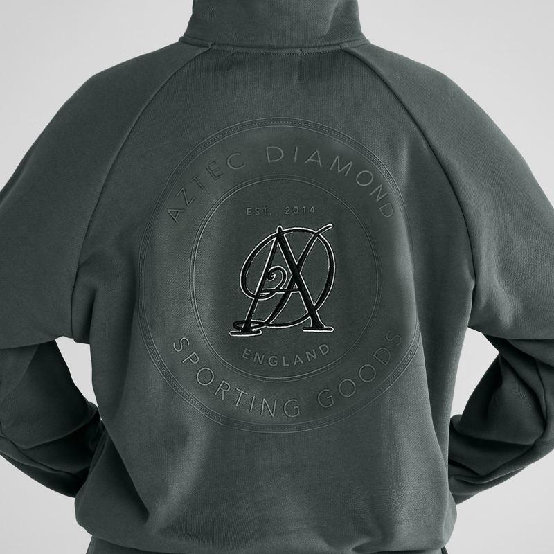 Aztec Diamond Sporting Goods Half Zip Sweater - Fern-2