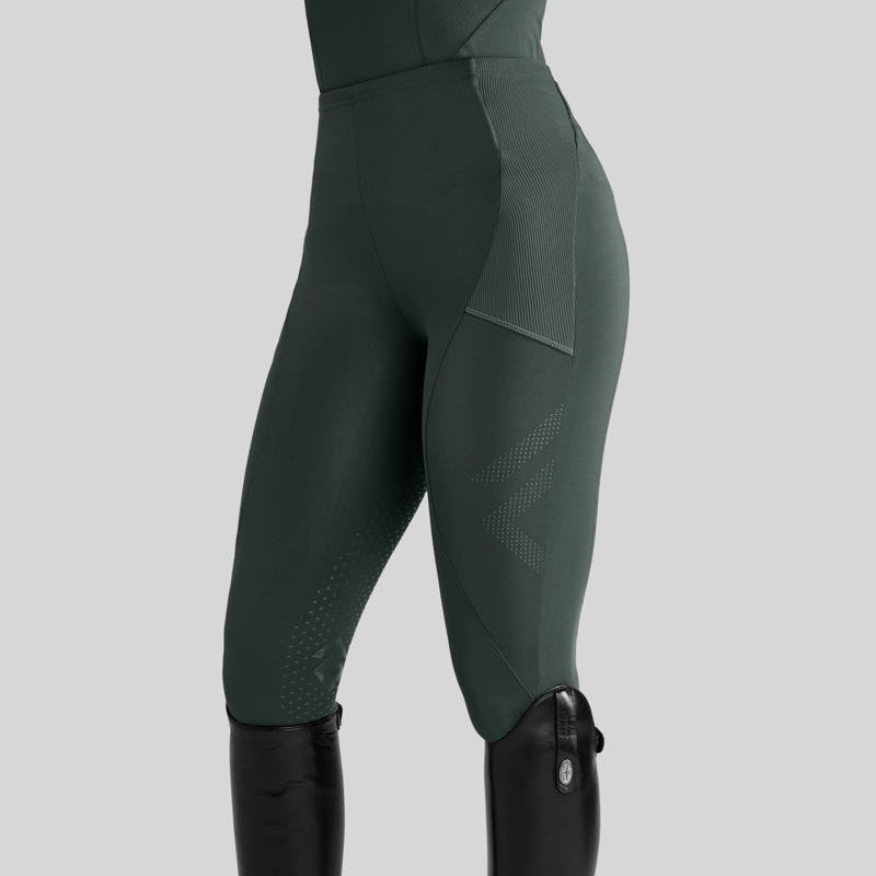 Aztec Diamond Core Leggings Full Seat - Fern-2