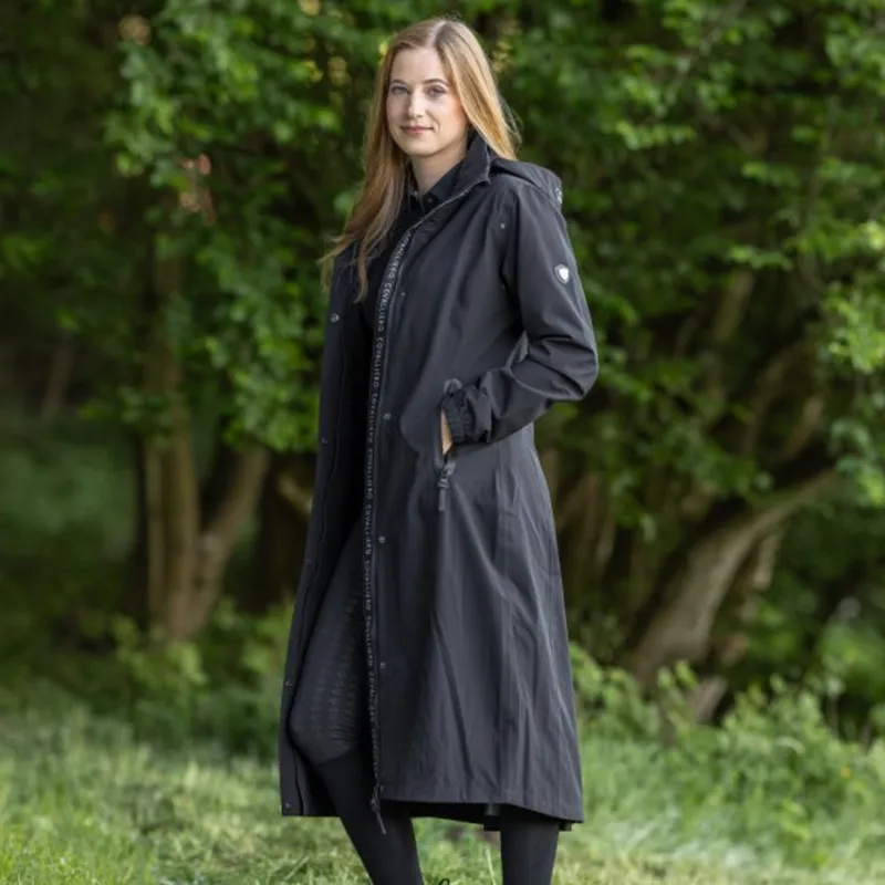 Covalliero Ladies Waterproof Raincoat - Black-2