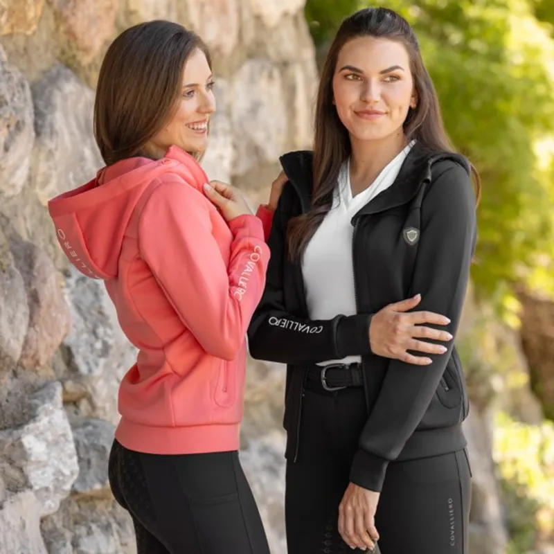 Covalliero Ladies Hoody Jacket - Coral-5
