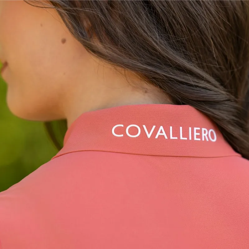 Covalliero Ladies Sleeveless Polo - Coral-2