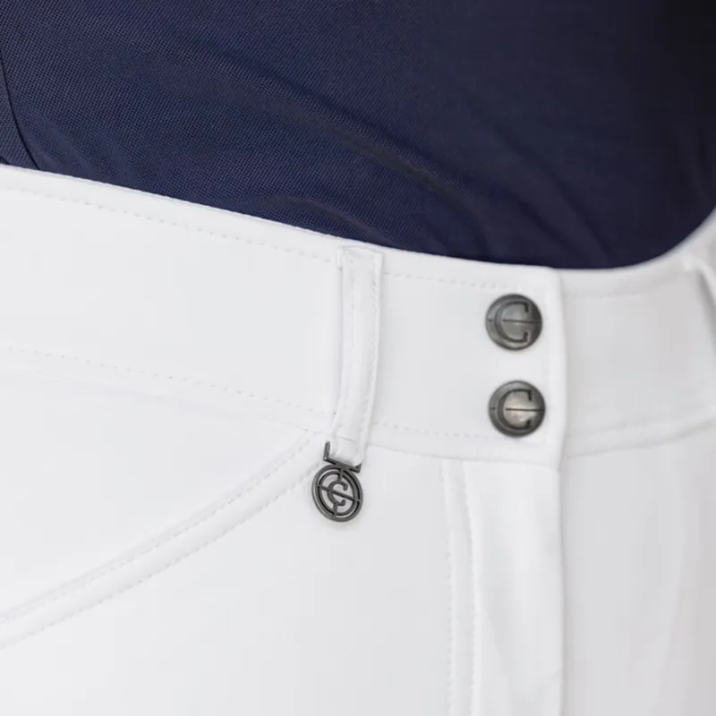 Covalliero Ladies Premium Breeches - White-2