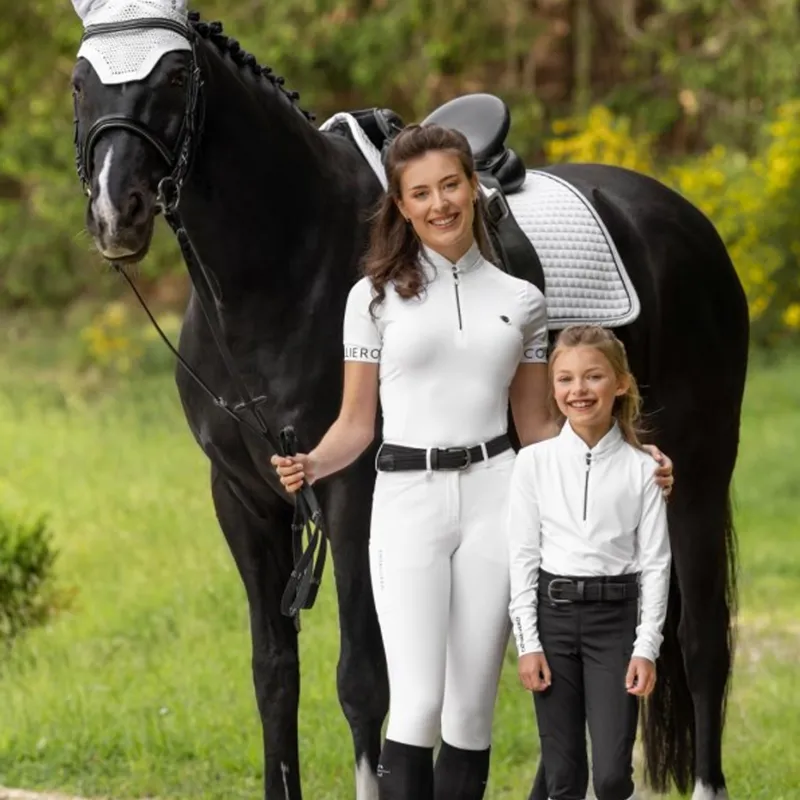 Covalliero Ladies Premium Breeches - White-4