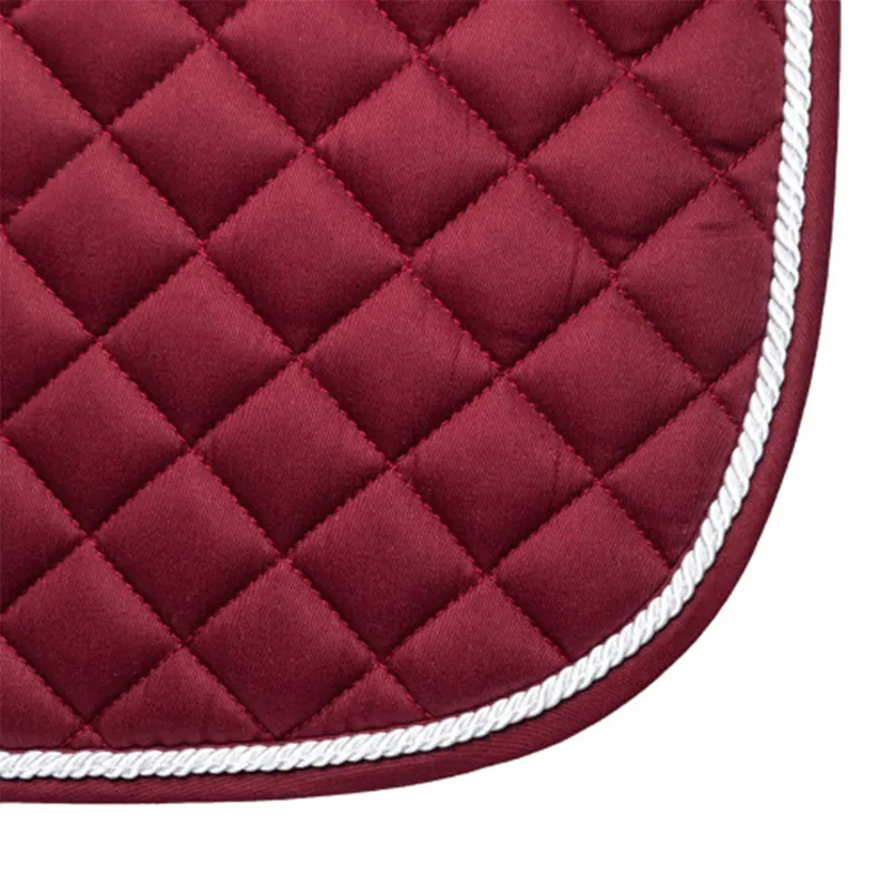 Hy Equestrian Splendid Showjump Saddle Pad - Burgundy-2