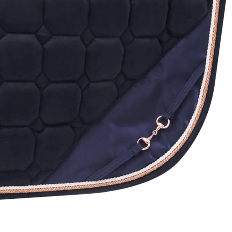 Hy Equestrian On The Bit Saddle Pad - Navy-2