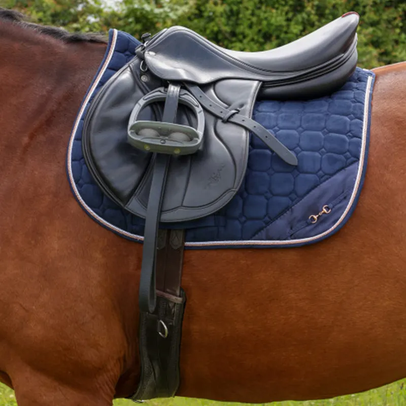 Hy Equestrian On The Bit Saddle Pad - Navy-1